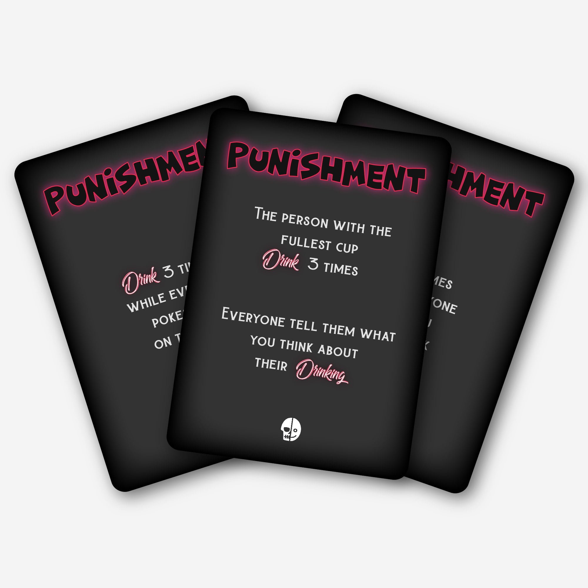 Punishment playing cards